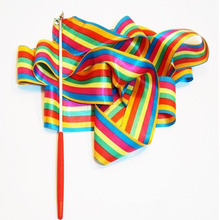 艺术体操彩带批发4米厂家直销儿童舞蹈用彩带丝带玩具道具