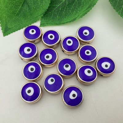 ccb手工双面滴油眼睛珠子 散珠 diy饰品配件材料批发 圆形鱼眼珠