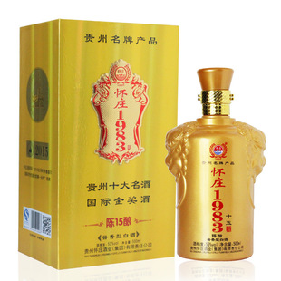 贵州酱香型白酒团购批发纯粮食53度年份白酒礼盒怀庄十五年陈酿