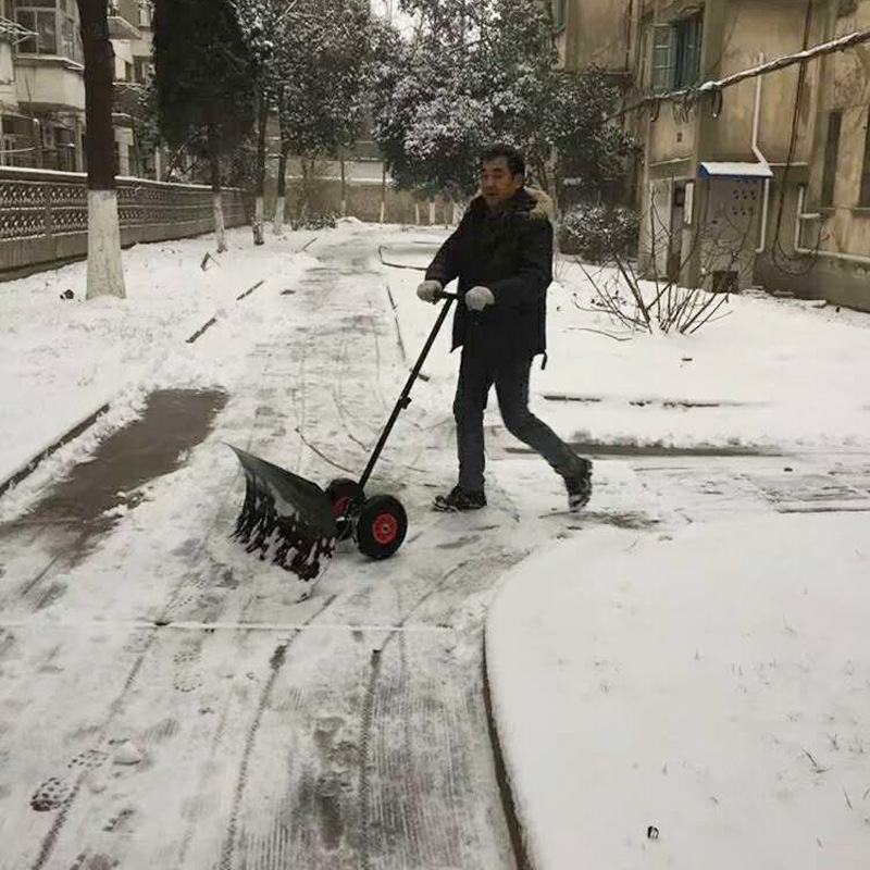 人力手推铲雪机 便捷式推雪铲 公园道路清雪器  把柄可调