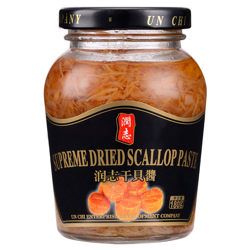 粤菜调料香港润志拌饭酱料米线海鲜调味品纯瑶柱干贝酱180g
