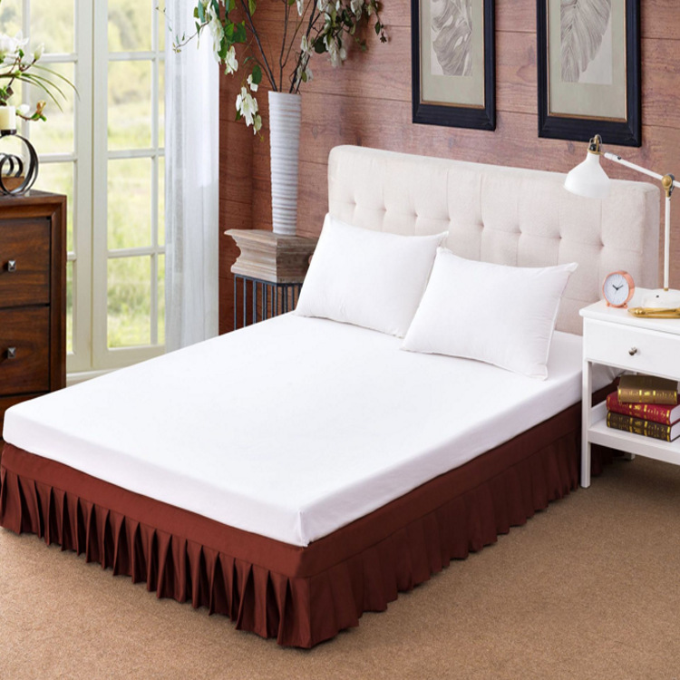 晴东厂家批发酒店床上用品 酒店客房专用床裙 直销