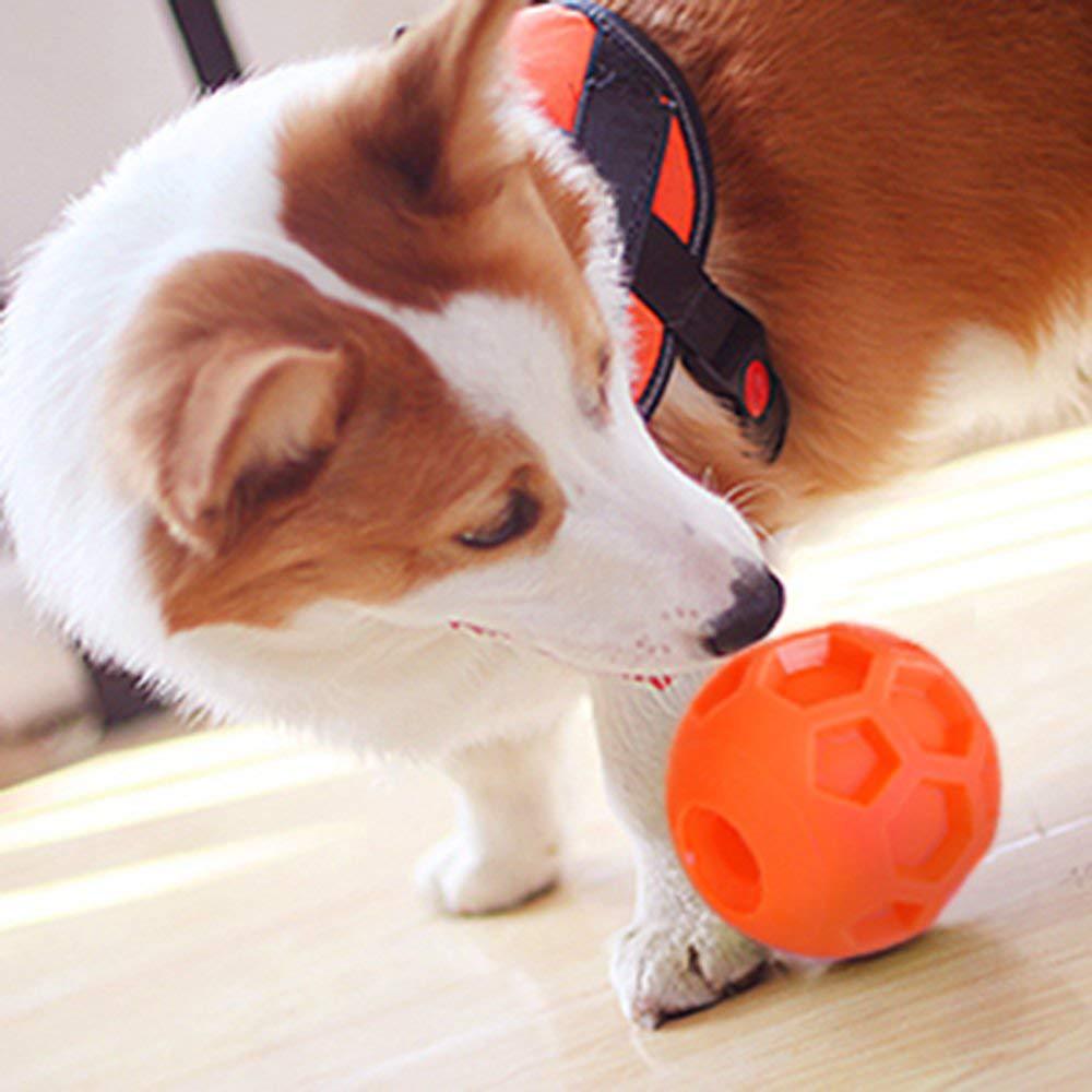 足球漏食球中号宠物狗狗玩具洁齿球批发小狗解压弹力橡胶球狗玩具