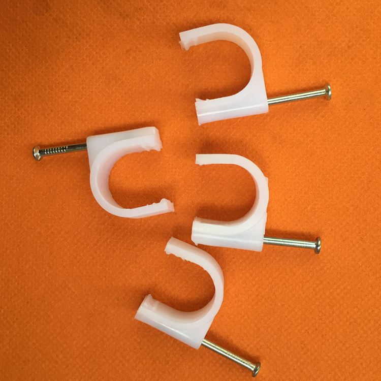 16mm钢钉线卡 电线卡线扣电线固定 扁卡钉 线槽电视线护套线专用