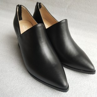 粗跟鞋女鞋外贸原单鞋粗跟单鞋女鞋单鞋 女女鞋 秋季短靴
