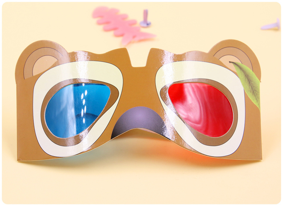 3d眼镜 科技小制作 幼儿园小学生手工科学实验 stem创客教育材料