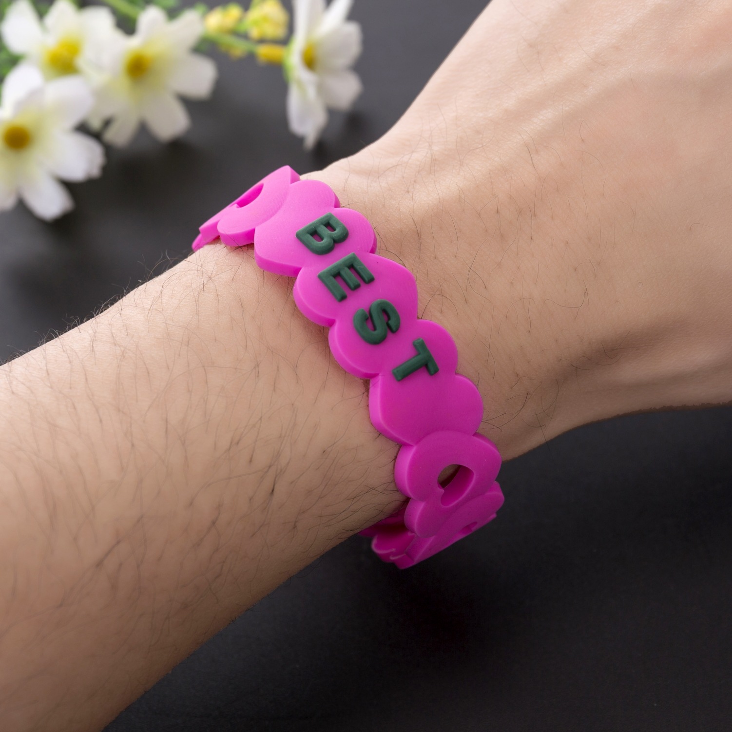 定制硅胶手腕带pvc软胶手环促销创意新奇实用精美手饰环保手腕带