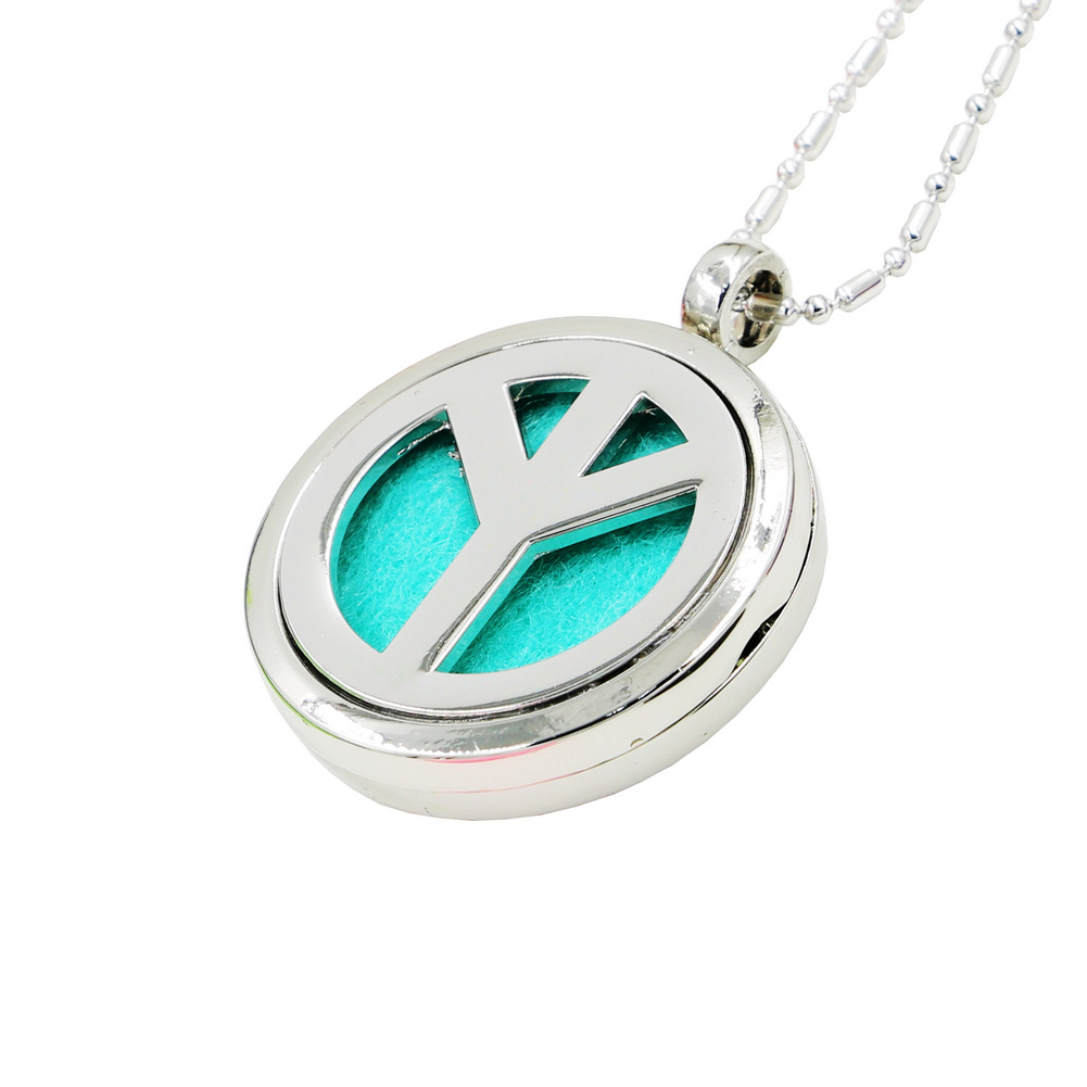 香薰项链香水吊坠配链条 精油扩散器亚马逊速卖通工厂货源 和平图