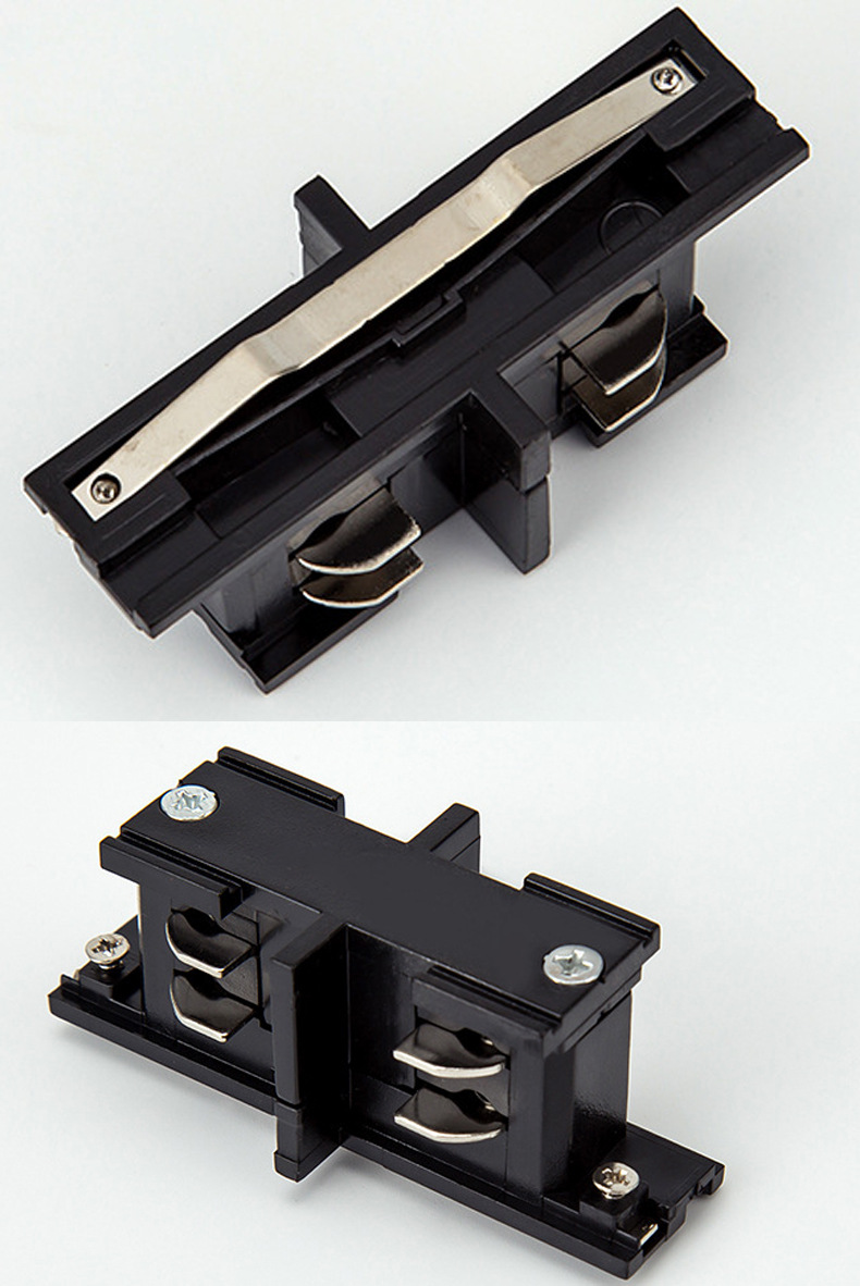 厂家直销 四线轨道连接头 四线导轨条连接器 接驳器 欧规三回路