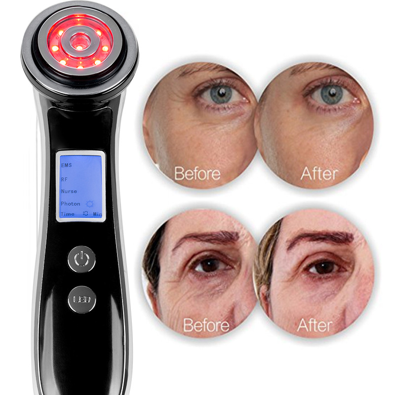 2018新品rf ems射频光波导入美容仪电动按摩射频离子电子家用美容