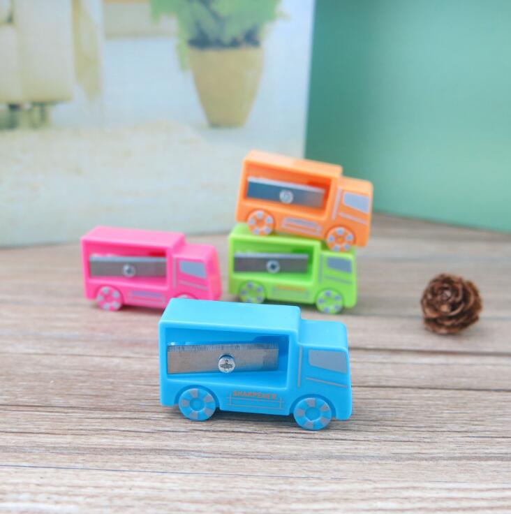 Single Hole Small Pencil Sharpener Red Yellow Blue Green Children Primary School Students Pencil Shapper Small Manual Plastic Pencil Sharpener Wholesale