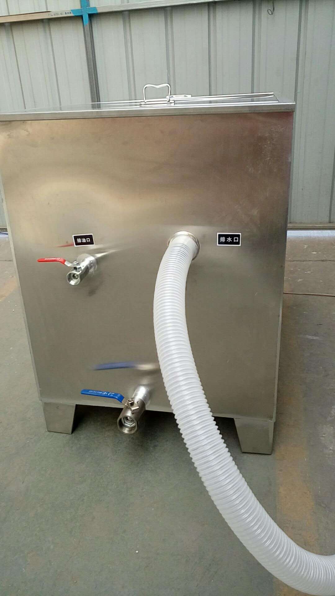 厂家大型不锈钢隔油池火锅店专用厨房餐饮动物油水分离器定制商用