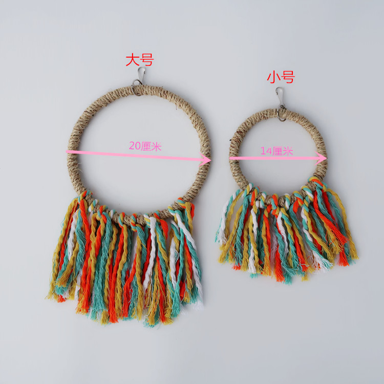 Parrot Toys Sisal Hanging Ring Bird Gnawing Toy Parrot Swing Toy Toy Bird Cotton String Swing Cotton Ring