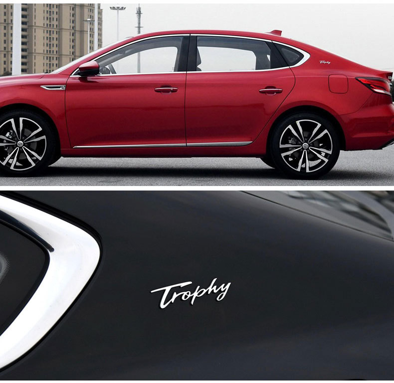 18款新名爵改装trophy车标mg6个性英文车标车贴尾标金属标车身贴