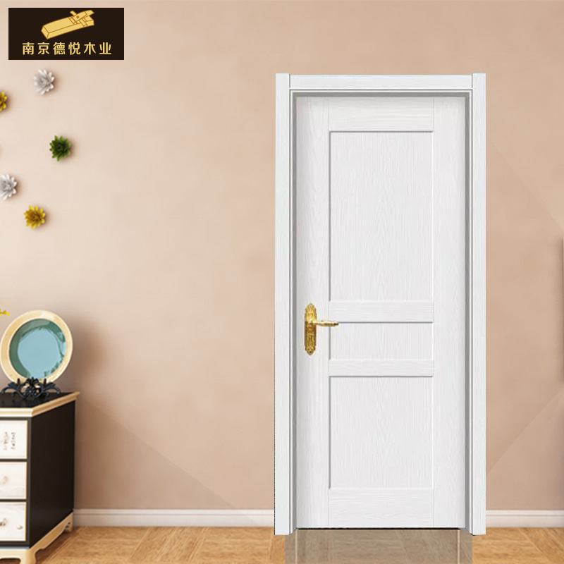 强化门布纹 斑马纹生态烤漆门韩式拼接批发定制隔音室内门