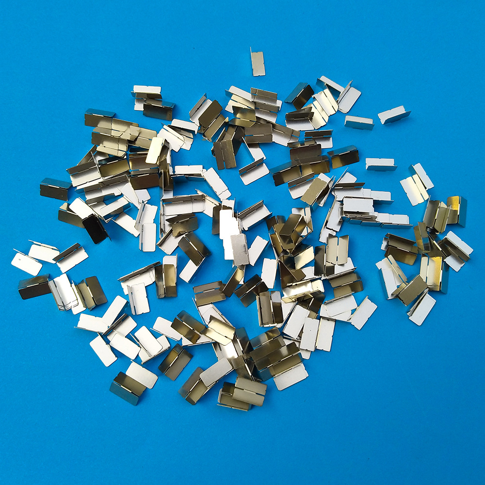 直销90度异型纯镍片编端子不锈钢冲压件片五金镀铜加工贴片苹果