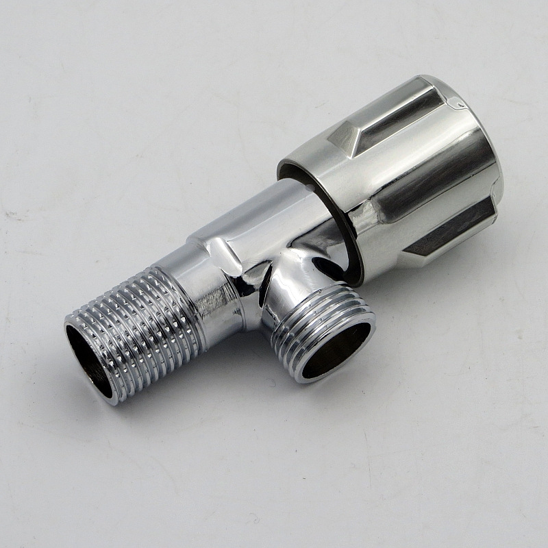 全铜电镀加重防爆三角阀热水器止水阀马桶上水阀入墙式水龙头角阀