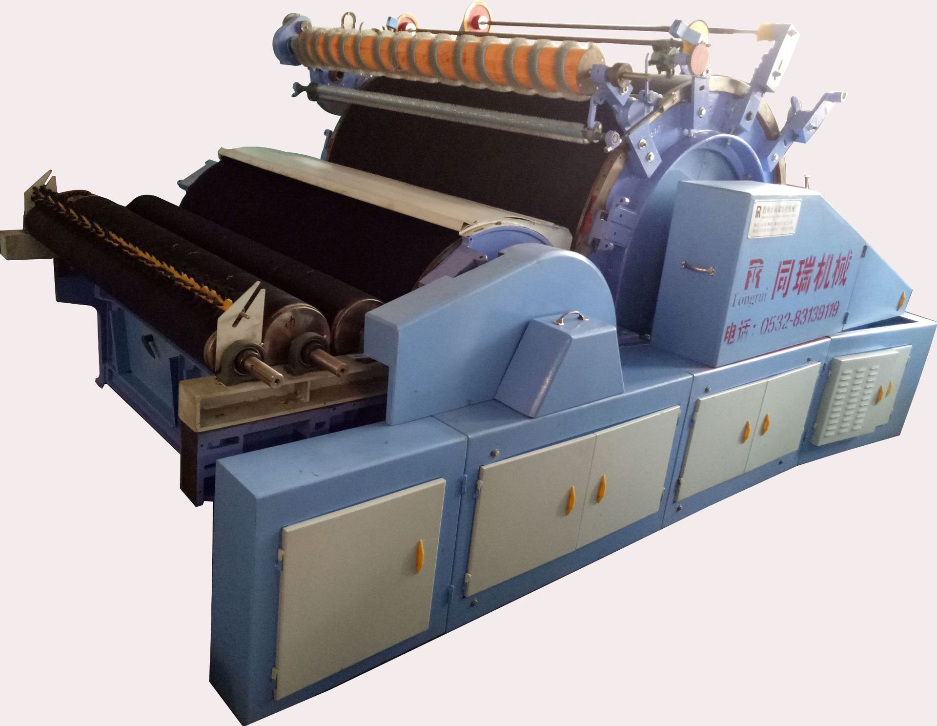 青岛同瑞厂家供应改杂乱辊加宽梳棉机 186梳棉机 小型梳棉机