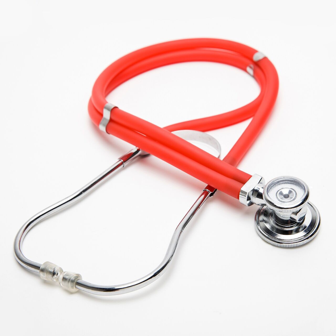 批发双用听诊器彩色医疗教学手动糖果色双头铝一次性听诊器