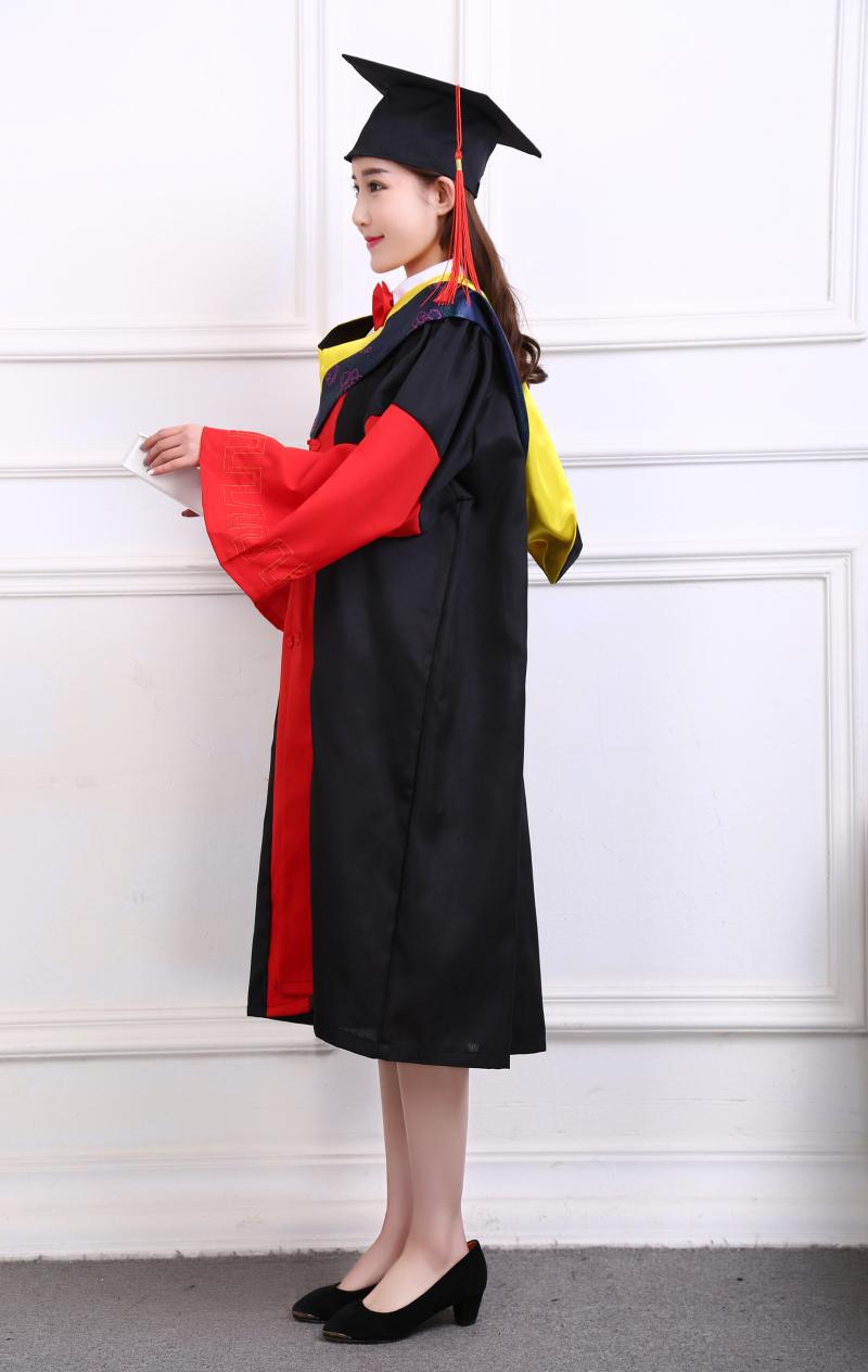 学士服学位服文理科硕博士服毕业照礼服送垂布学士帽