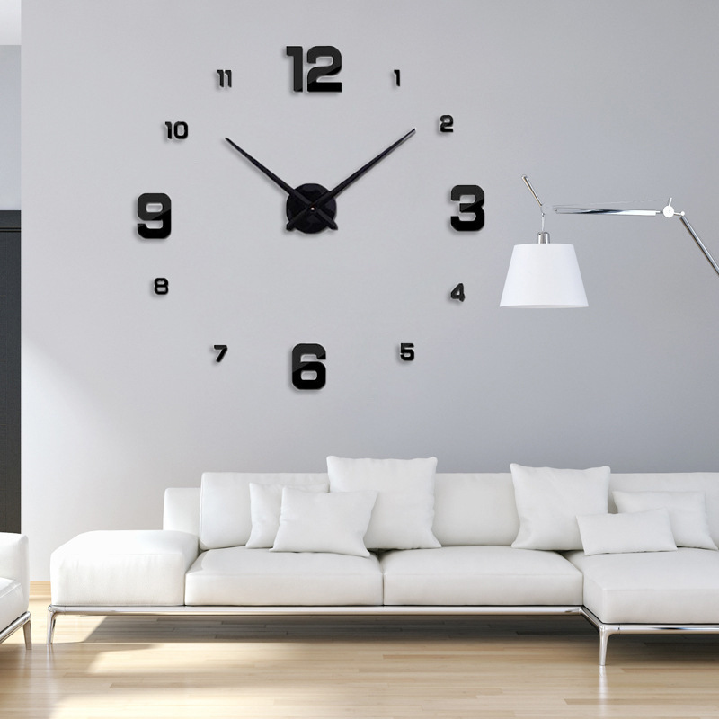 W系列超大尺寸创意挂钟客厅现代个性艺术挂钟钟表数字数字情W005