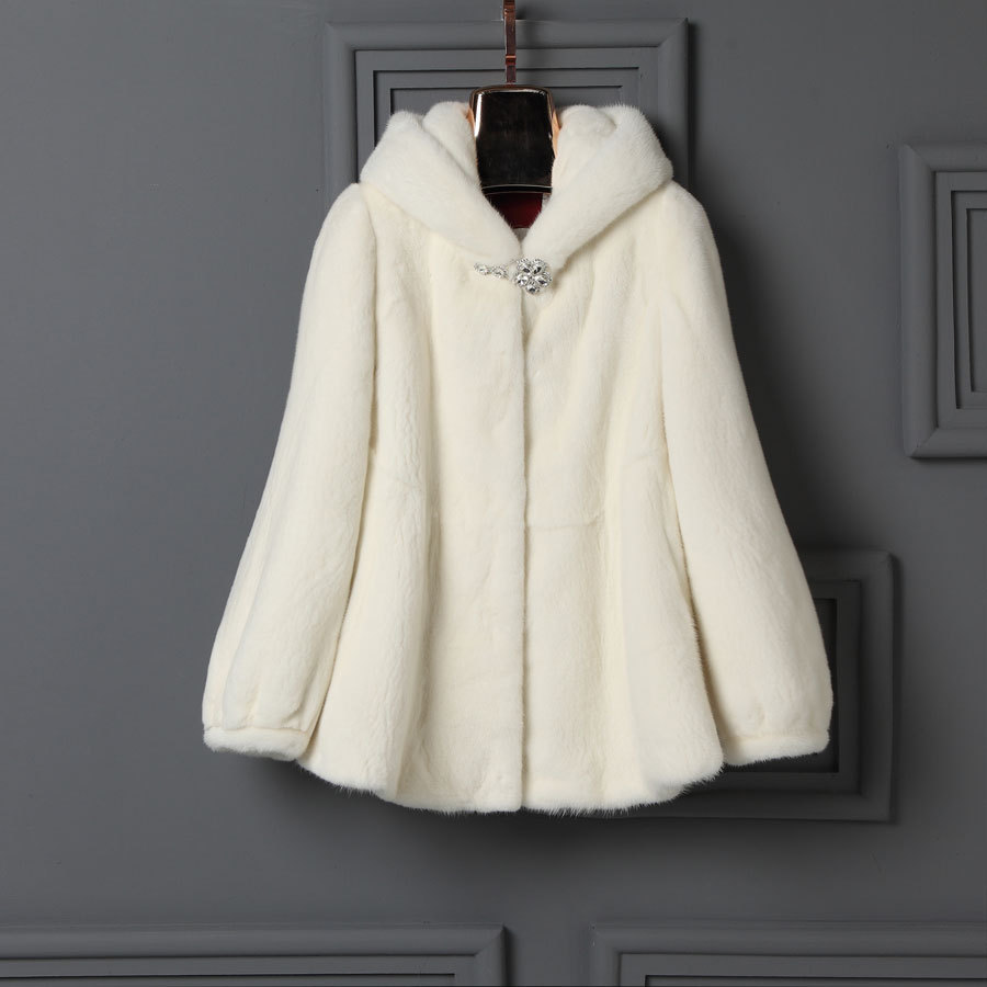 整貂裘皮水貂大衣