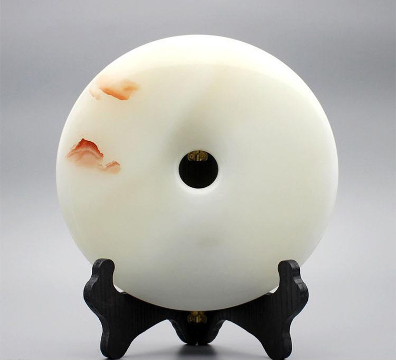 现货直销 天然玉石平安扣摆件 批发采购 石雕平安扣定制 bc-01