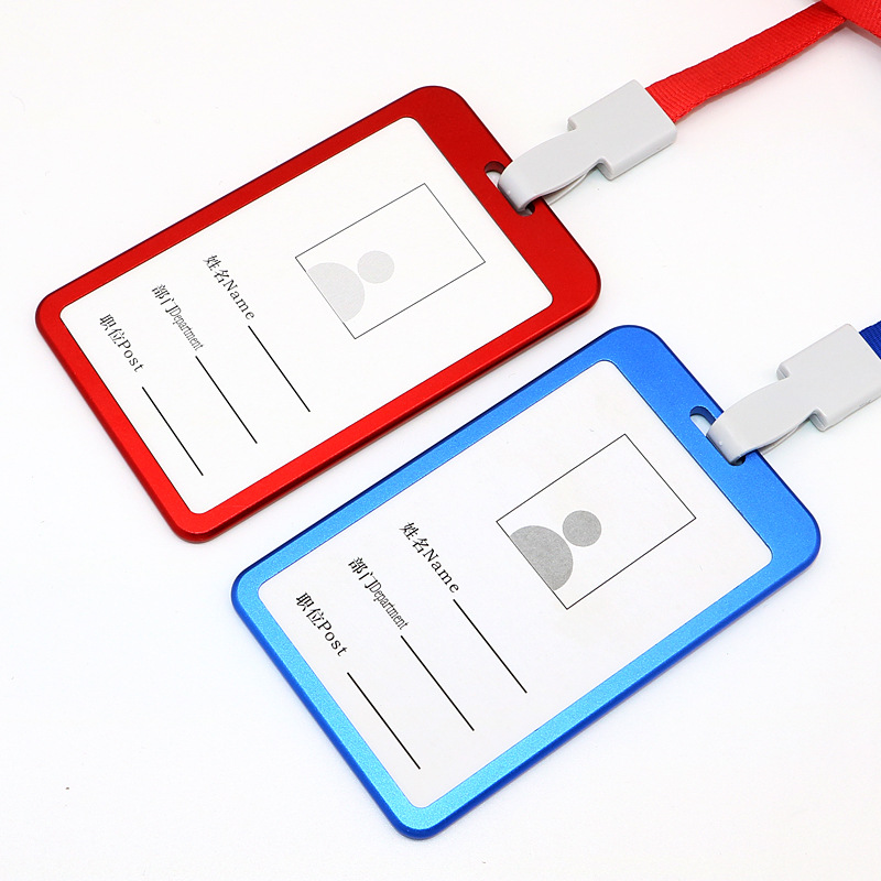 厂家直销金属厂牌卡套员工工牌工作证件套展会套职位牌胸牌挂牌套