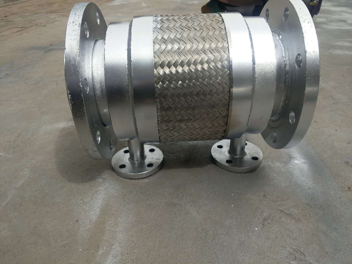 保温换热导热油沥青夹套金属软管活套法兰连接双层波纹软管