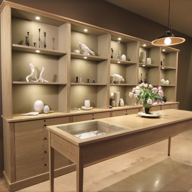 热销珠宝展示柜木质 商场玻璃样品展示柜 产品展柜简约厂家定制