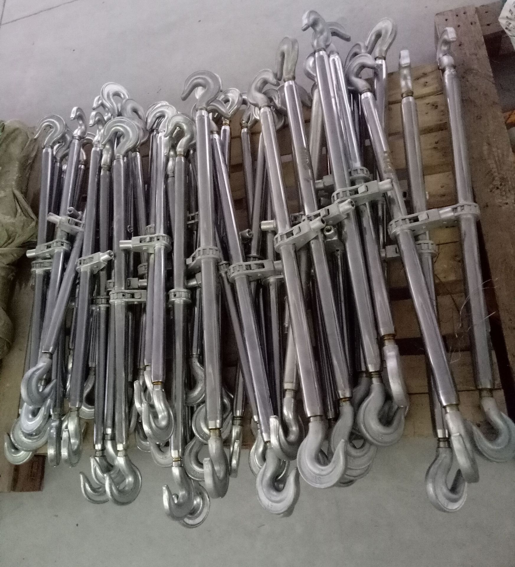 铁双钩套式丝杆棘轮旋转收紧1t2t3t5t8t10t 5吨钢双钩紧线器