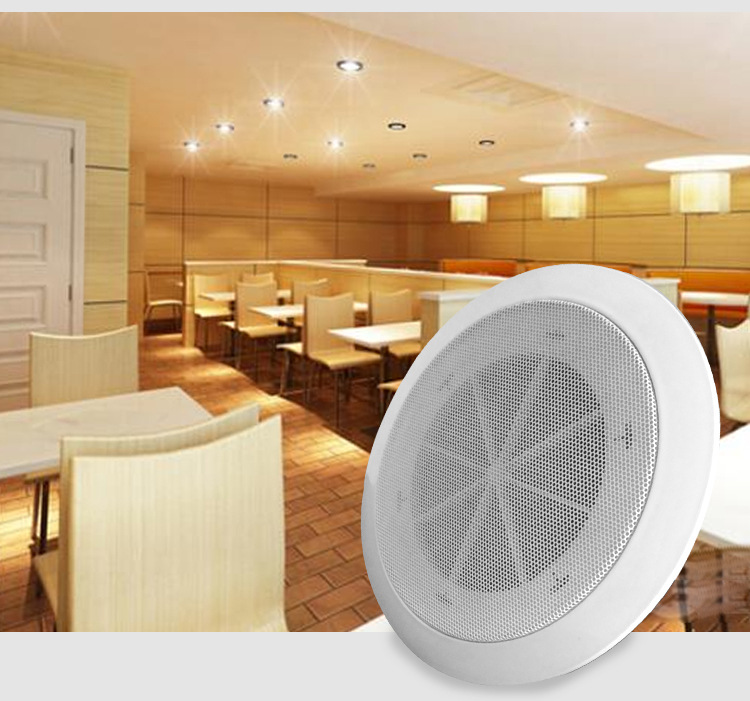 3w/6w消防喇叭定压吸顶喇叭天花音响全频背景音乐公共广播