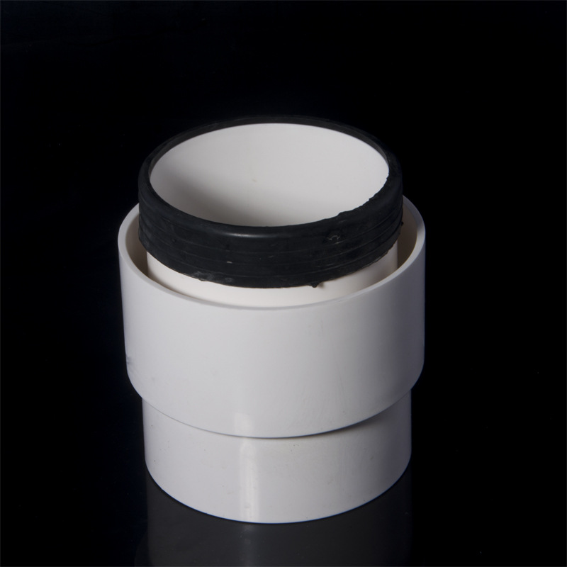 pvc铸铁转接头dn110dn160管转塑胶管内插变径快速转换头排水配件