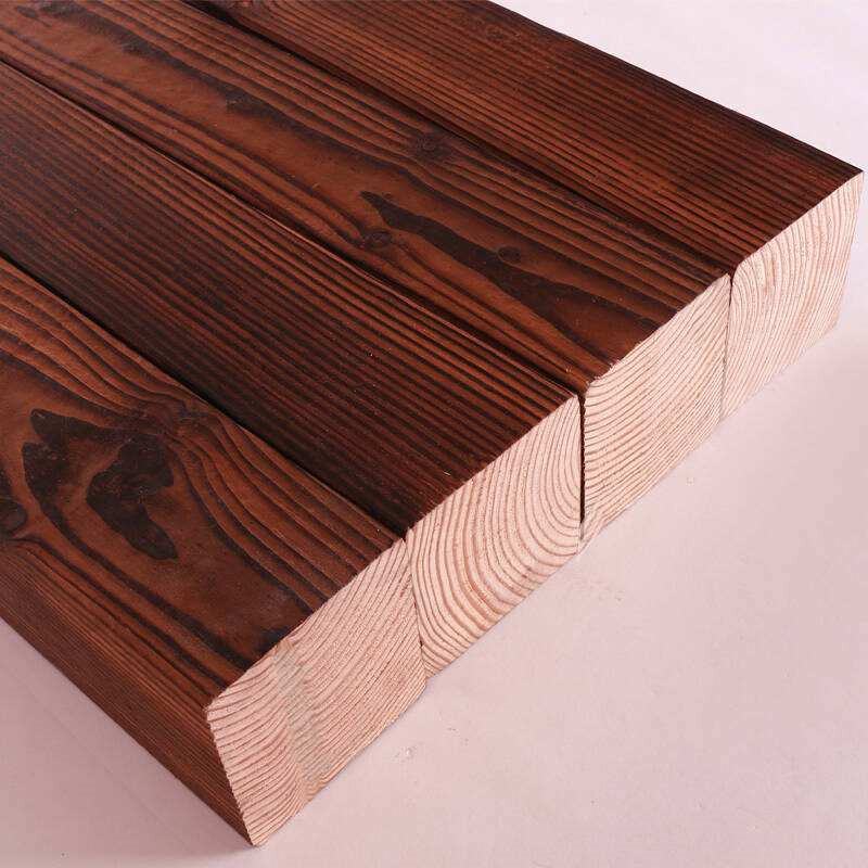 景观碳化木 别墅外墙板木板 防,腐木材 装修吊顶