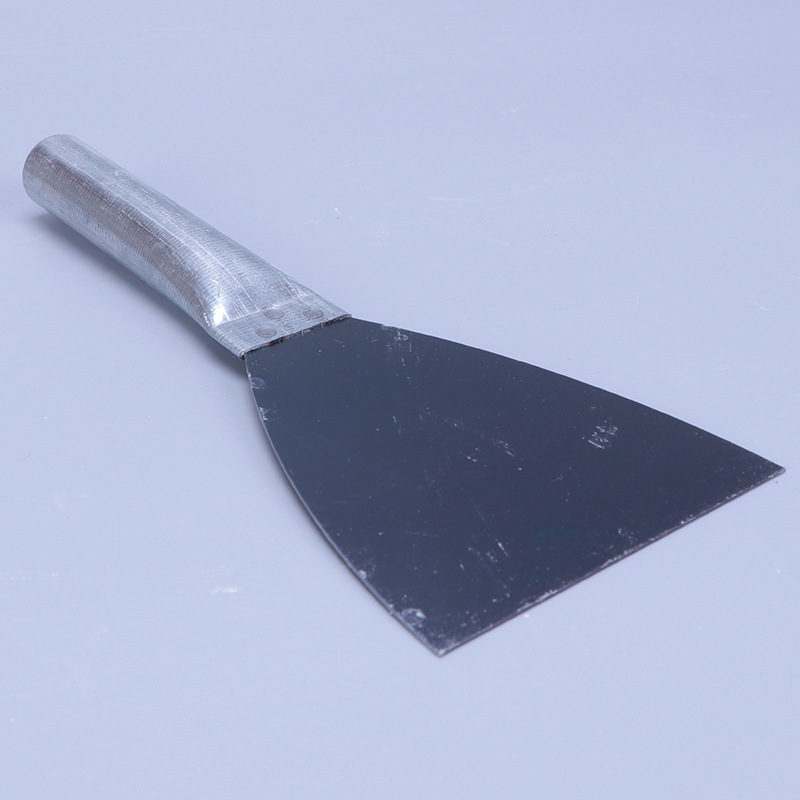 烤蓝铁柄油灰刀 油漆工铲墙腻子刮刀 加厚三角清洁抹泥抹灰刮刀