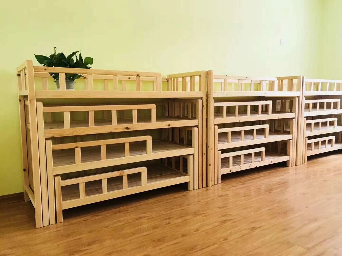 幼儿园床午睡床四层推拉床实木抽屉式拖拉床多层午休床儿童午托床