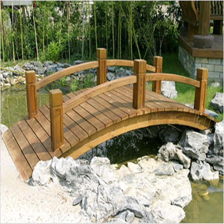 厂家直销防腐木木桥工程承包户外景观木桥公园庭院小桥产地货源