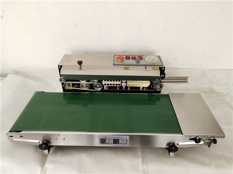 fr-770连续封口机 自动薄膜封口机 塑料铝箔包装袋茶叶热合封边机