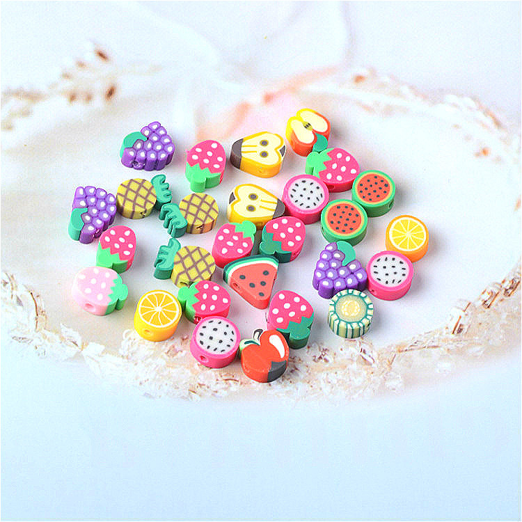 diy手机壳配件仿真软陶水果切片奶油胶diy文具盒材料软陶饰品配件