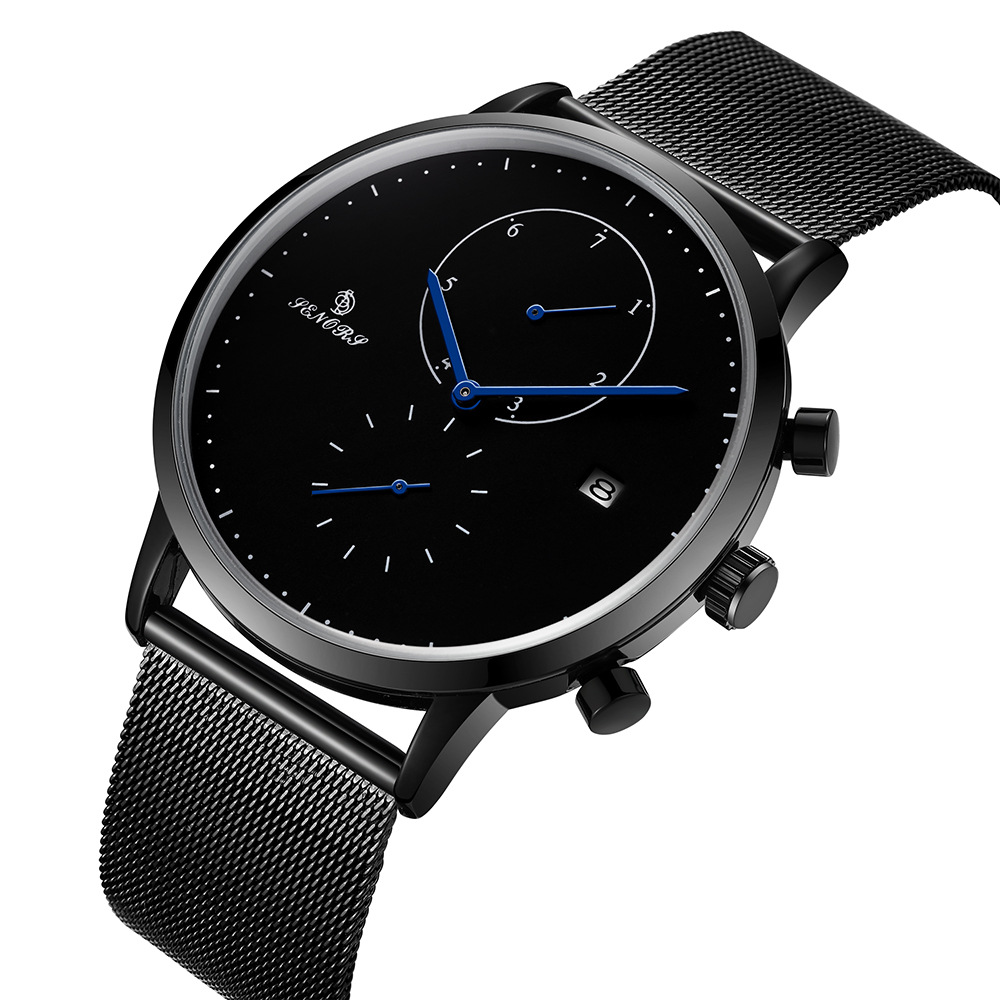 senors弧面玻璃非机械手表跨境热销手表防水休闲手表一件代发