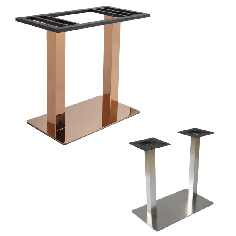 厂家批发餐厅台脚 不锈钢餐台脚 十字架桌脚 不锈钢餐桌桌脚定制