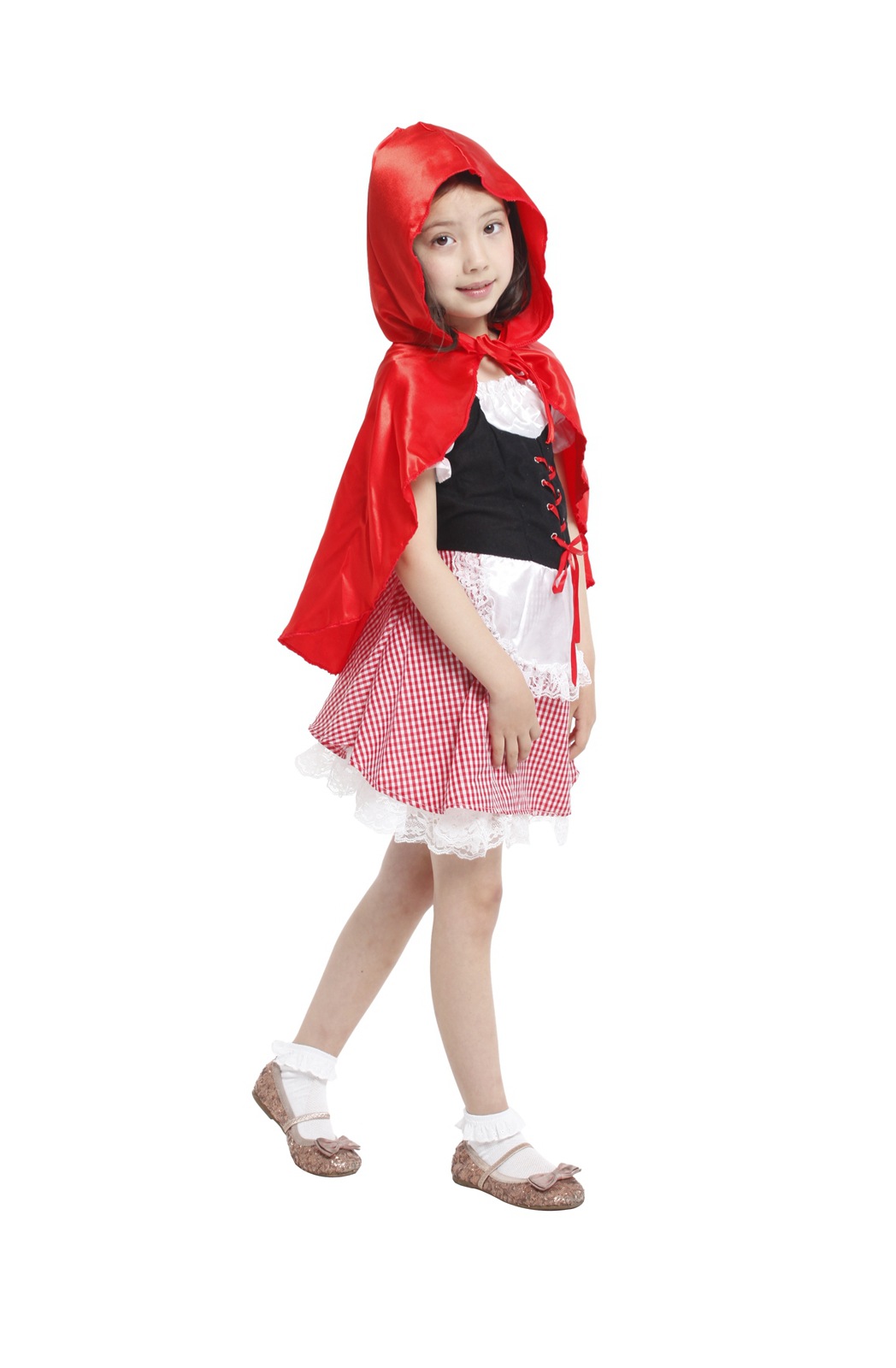 万圣节cosplay服装 儿童小红帽舞台装扮表演服 g-0180a 童话礼服