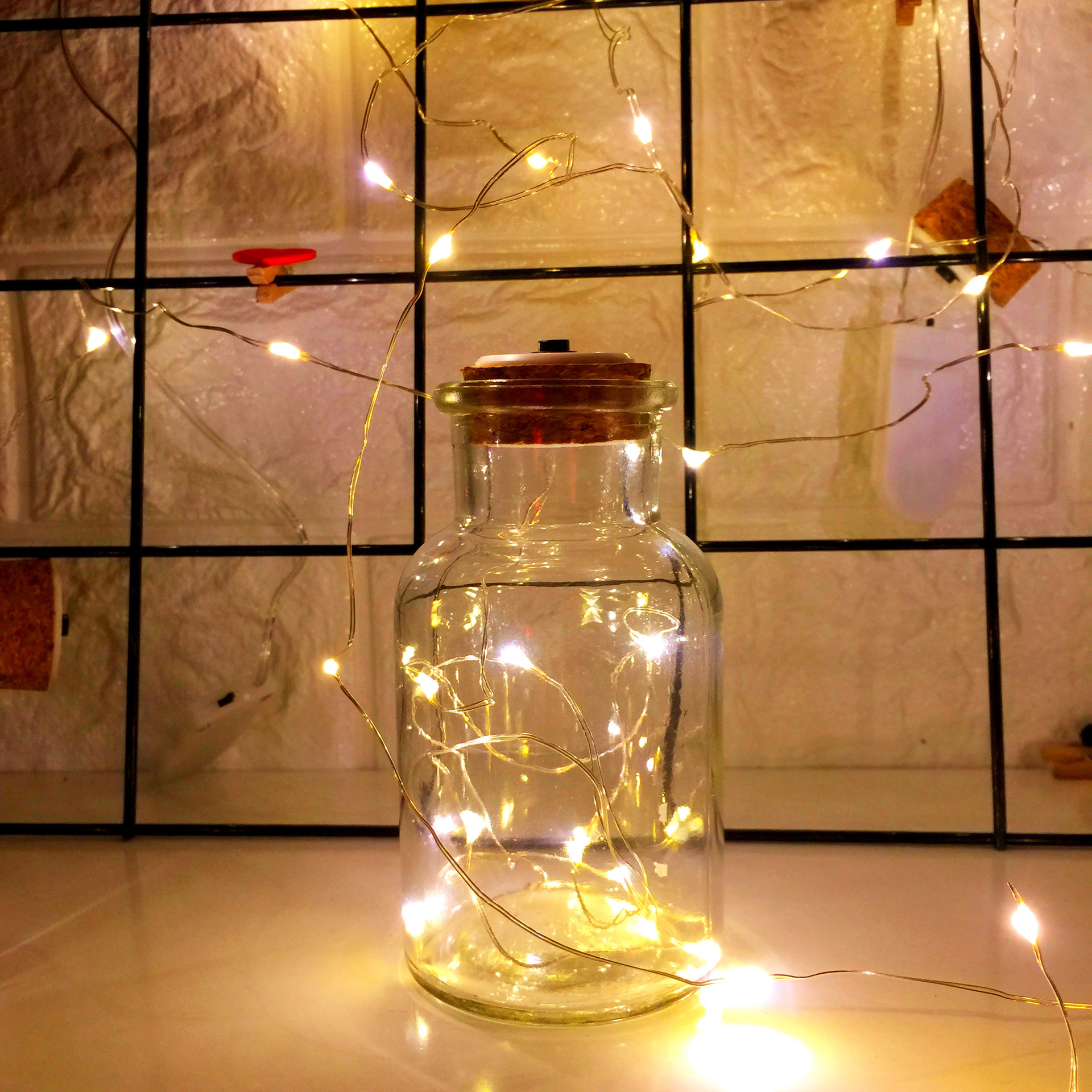 发光灯串许愿瓶星空瓶漂流瓶幸运星瓶星星瓶彩虹瓶星云瓶