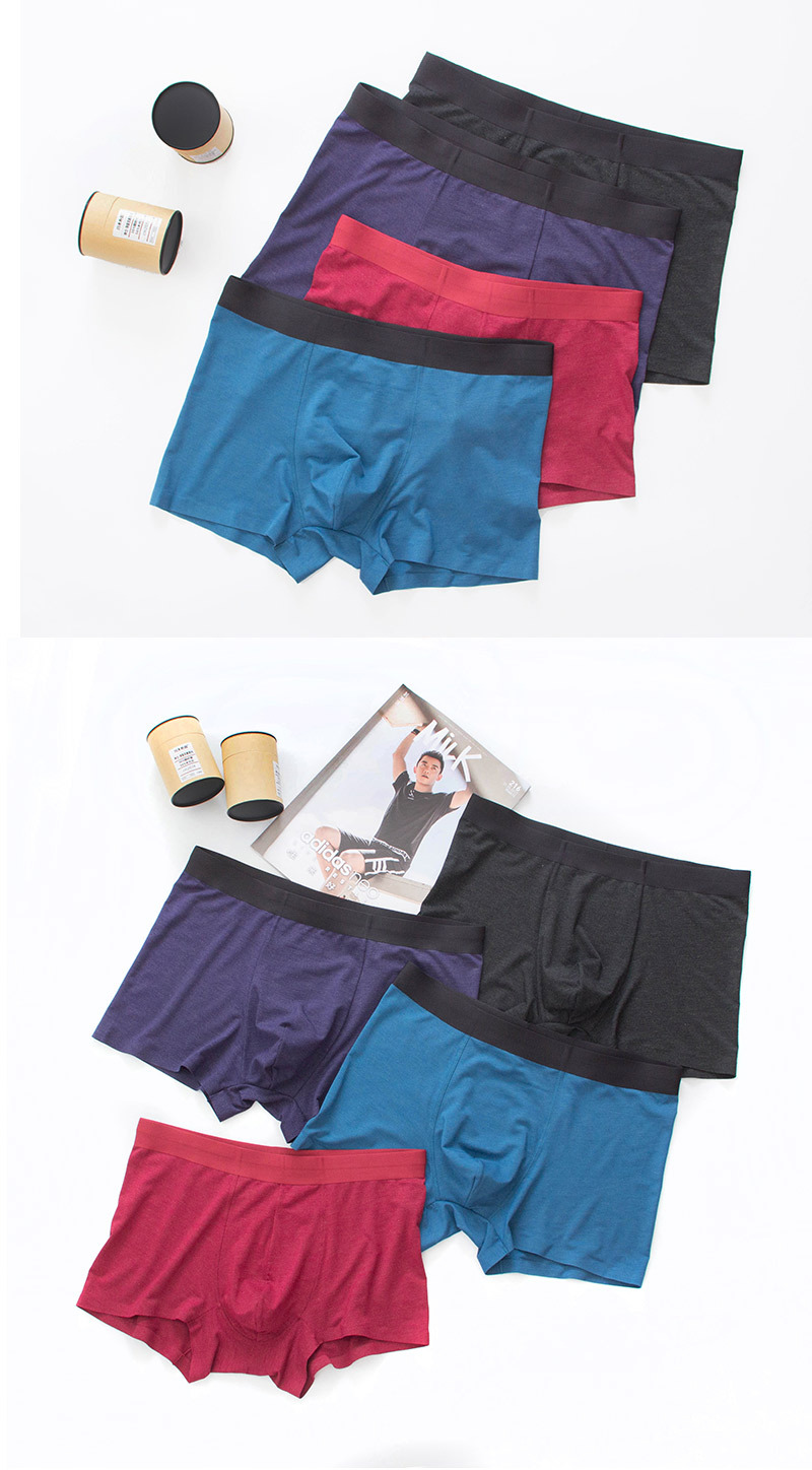 铜纤维男士内裤 2019夏季新品无痕运动平角裤 厂家批发 一件代发