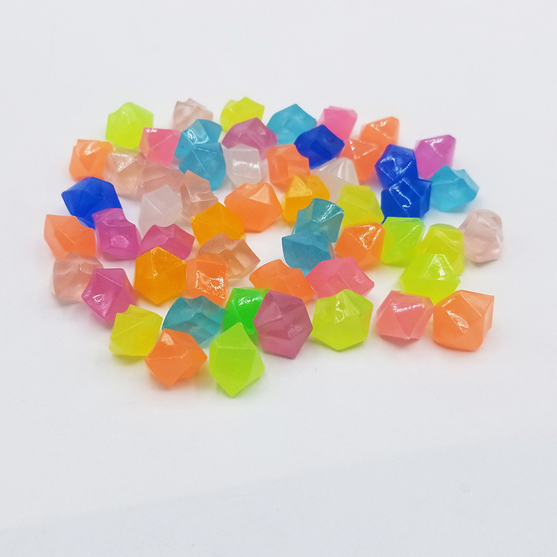 儿童创意夜光手链夜光珠 塑料发光珠 可印刷diy夜光圆珠 发光圆珠