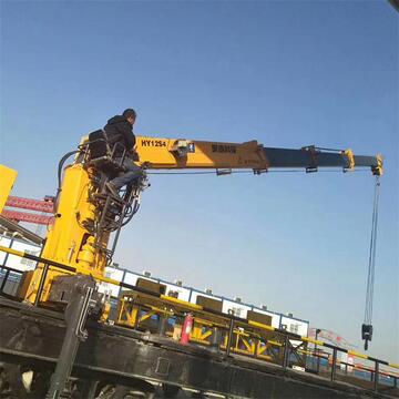 轨道铁路吊机12吨4节臂液压轨道起重机伸缩臂液压吊
