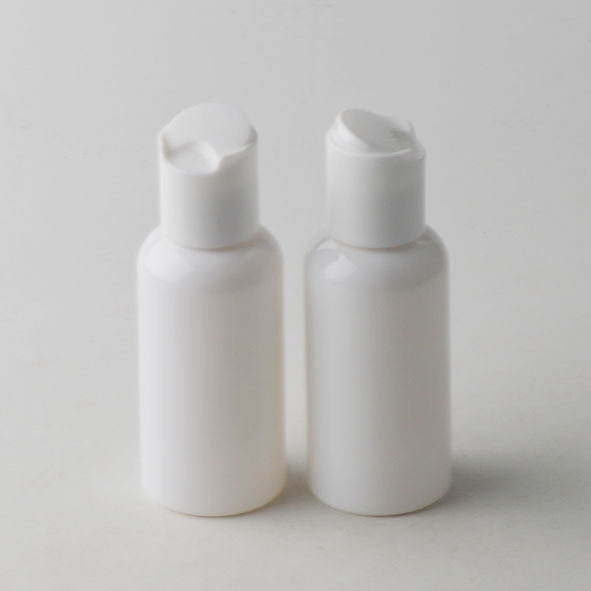 75ml白色圆肩千秋盖瓶不透光化妆品分装瓶矮胖款旅行乳液空瓶pet