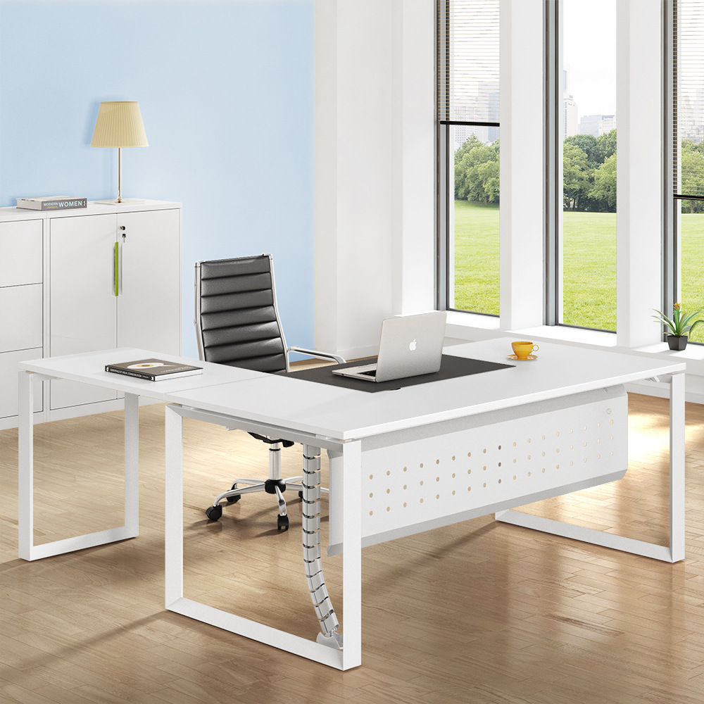 钢架办公桌df-191职员单人位双人位屏风隔断现代简约组合办公家具