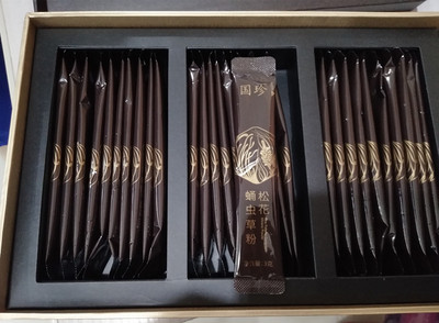 国珍牌松花蛹虫草粉 3克*30袋 是同等野生虫草营养的400多倍