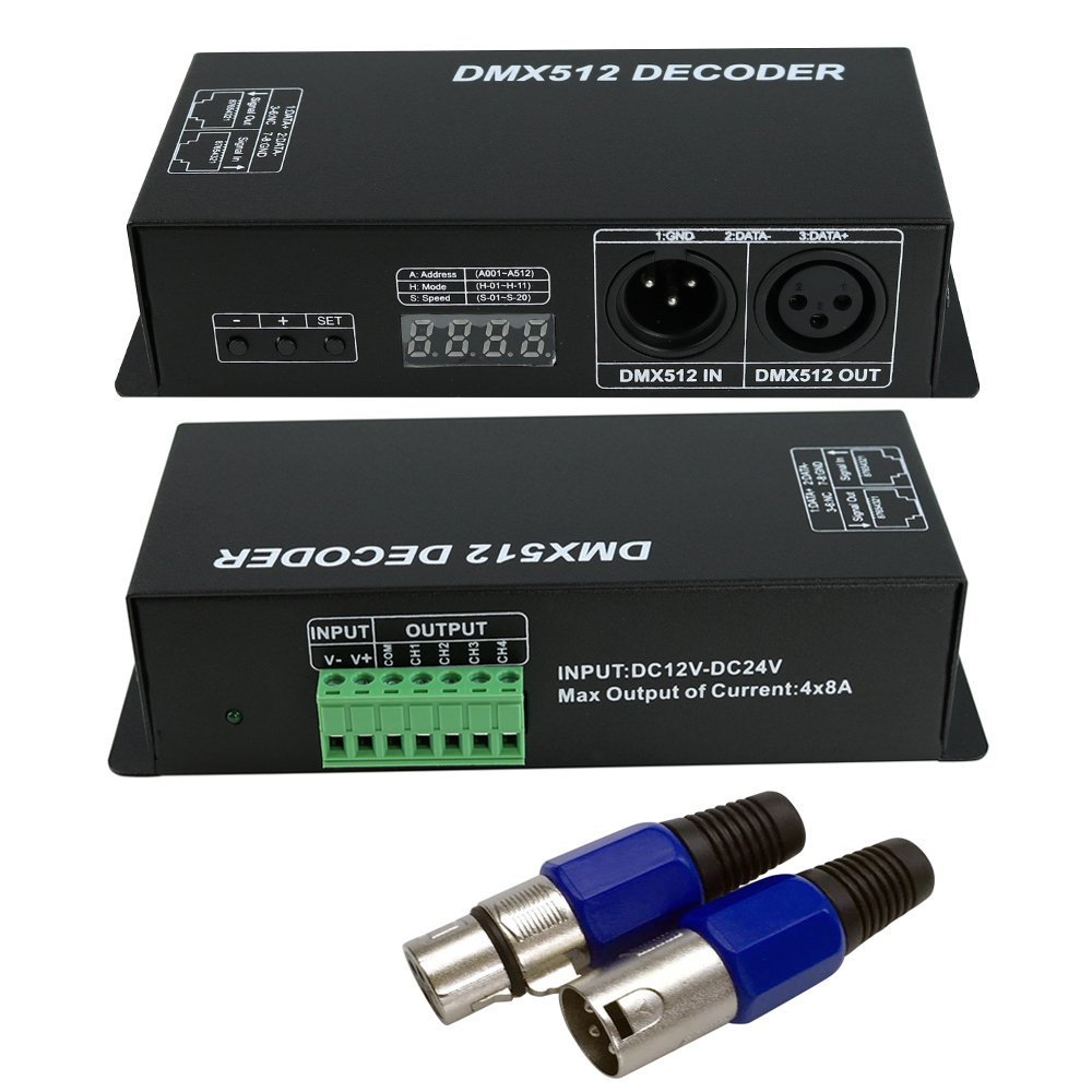 dmx512解码器 4通道rgbw 512解码器